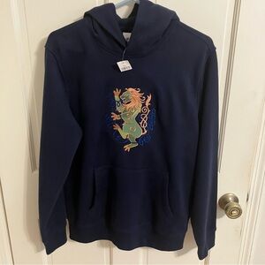 GAP Blue Sweatshirt w/added Celtic Lion Design OOAK